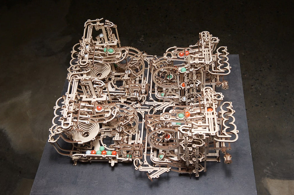 Stepped Hoist Marble Run