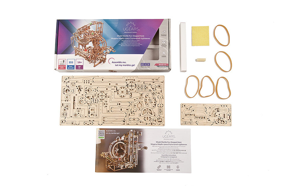 Stepped Hoist Marble Run