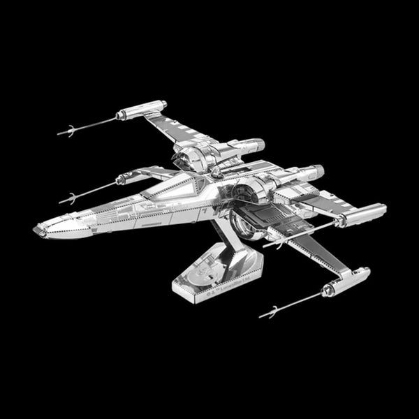 Maquette métal - Star Wars : Vaisseau X-Wing Poe Dameron - Métal Earth Argenté - Jeux - Jouets