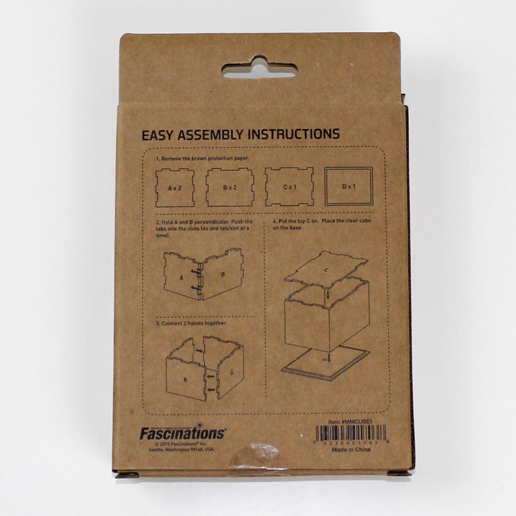 Metal Earth Display Cube 1 box back