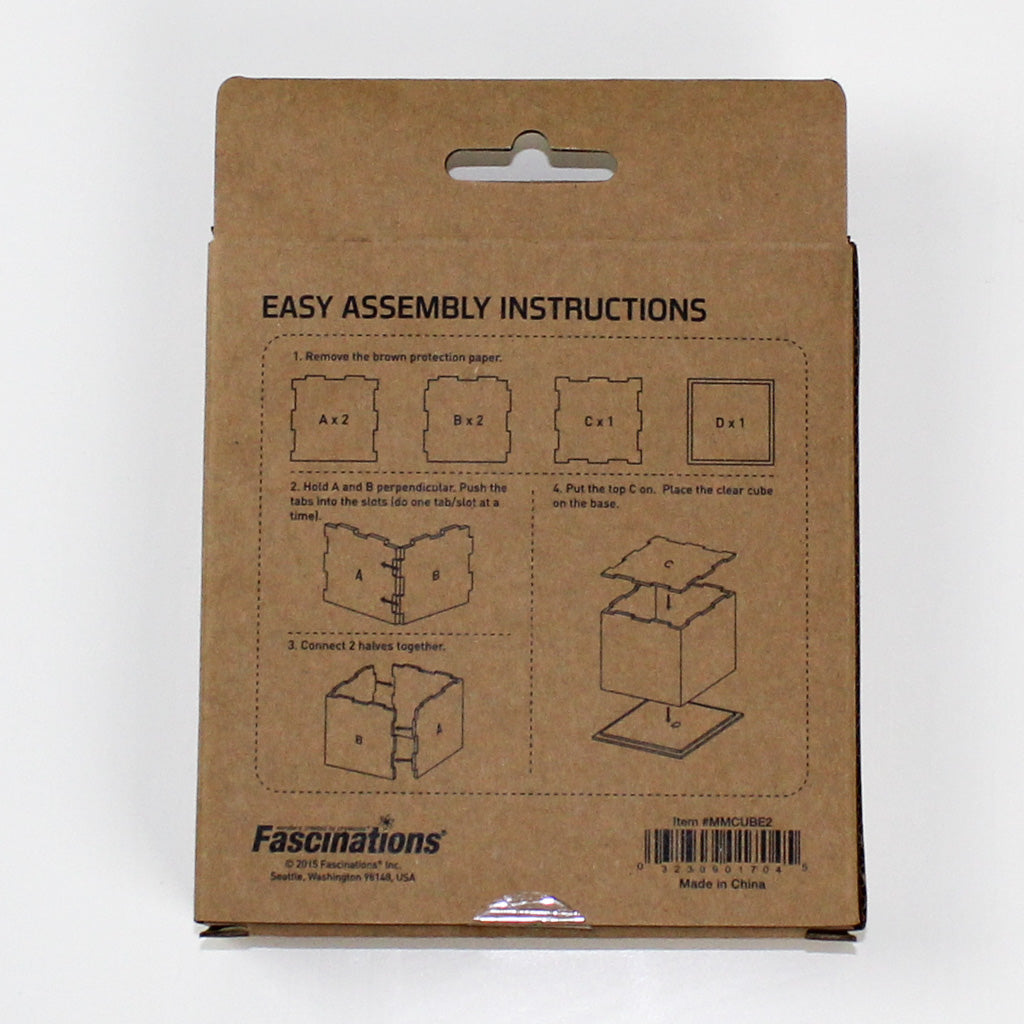 Metal Earth Display Cube 2 box back