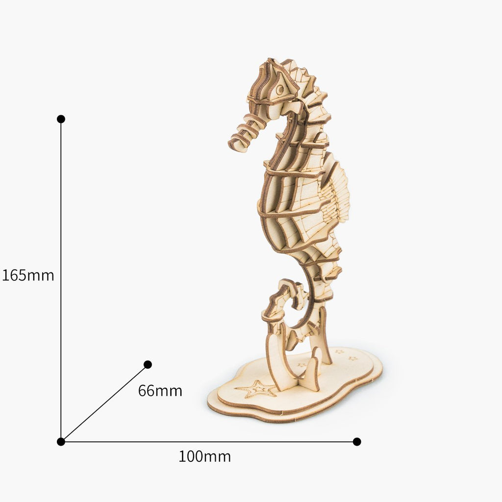 Seahorse assembled dimensions